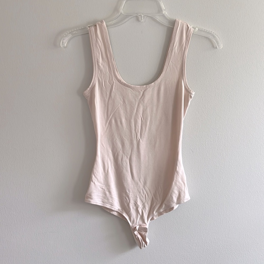 Intimissimi pale beige tank bodysuit